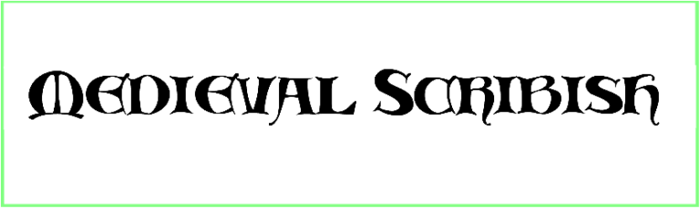 Medieval Scribish Font free Download