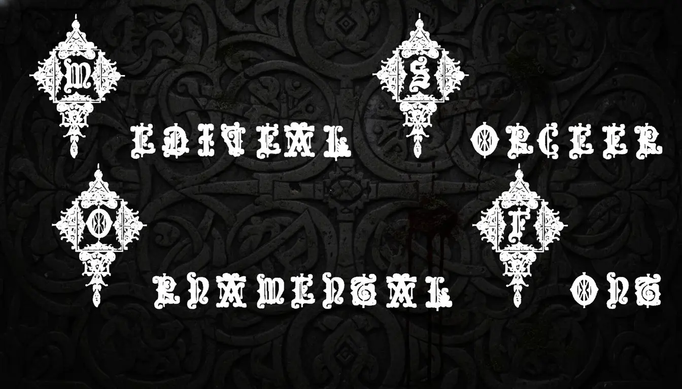 Medieval Sorcerer Ornamental Font Download