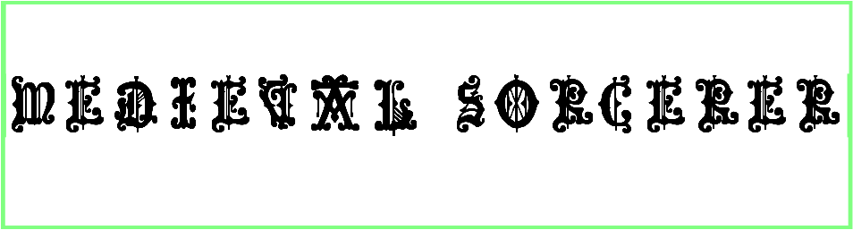 Medieval Sorcerer Ornamental Font free download