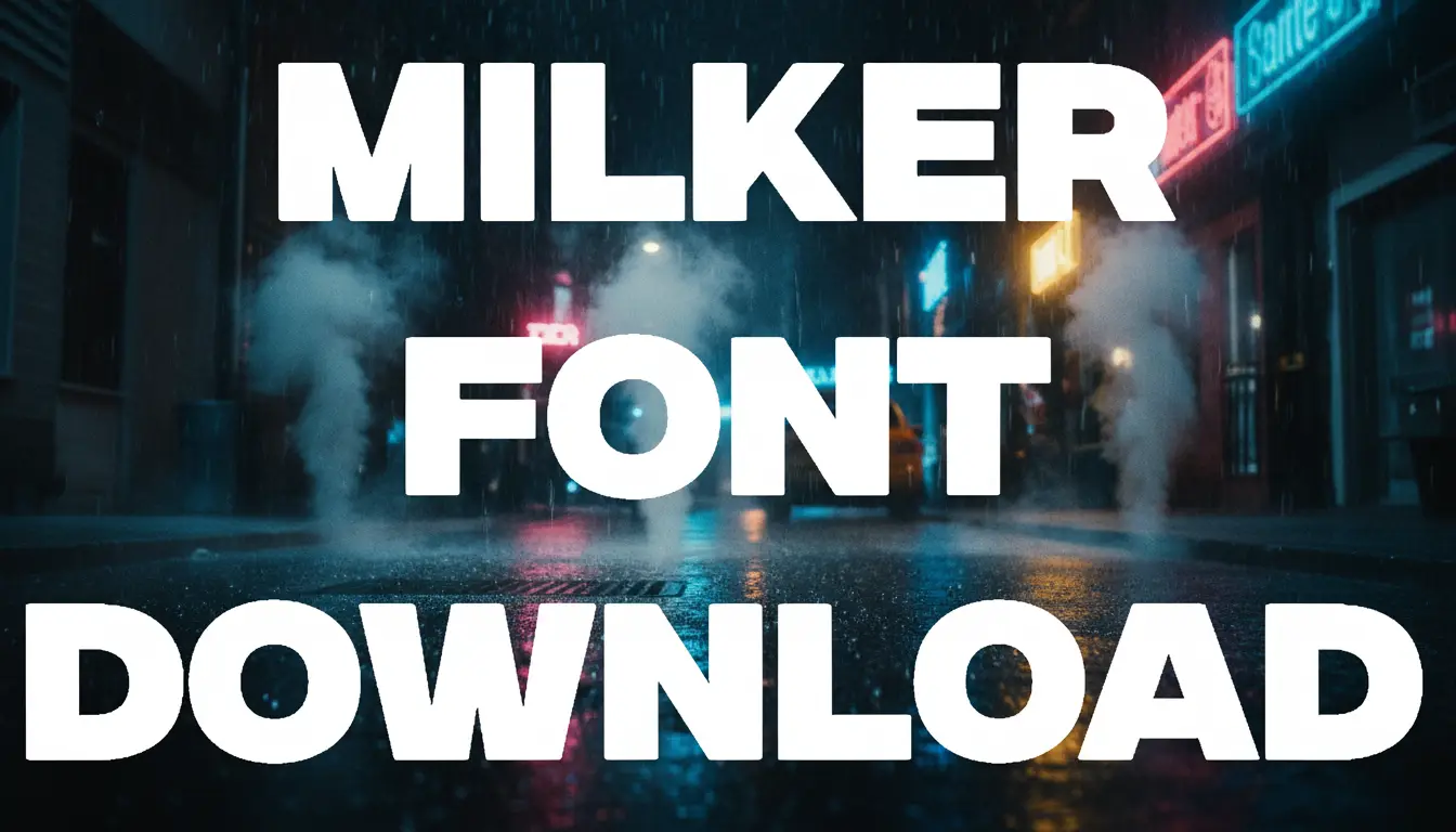 Milker Font Download