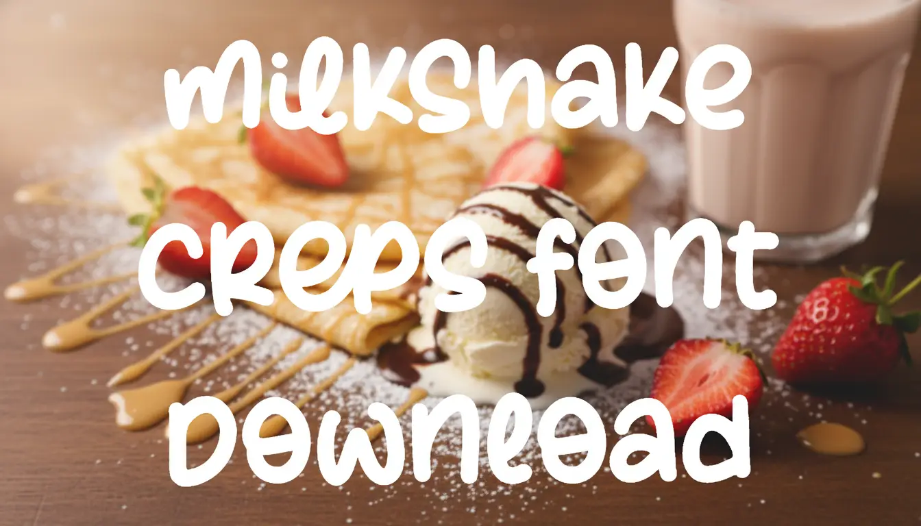 Milkshake Creps Font Download