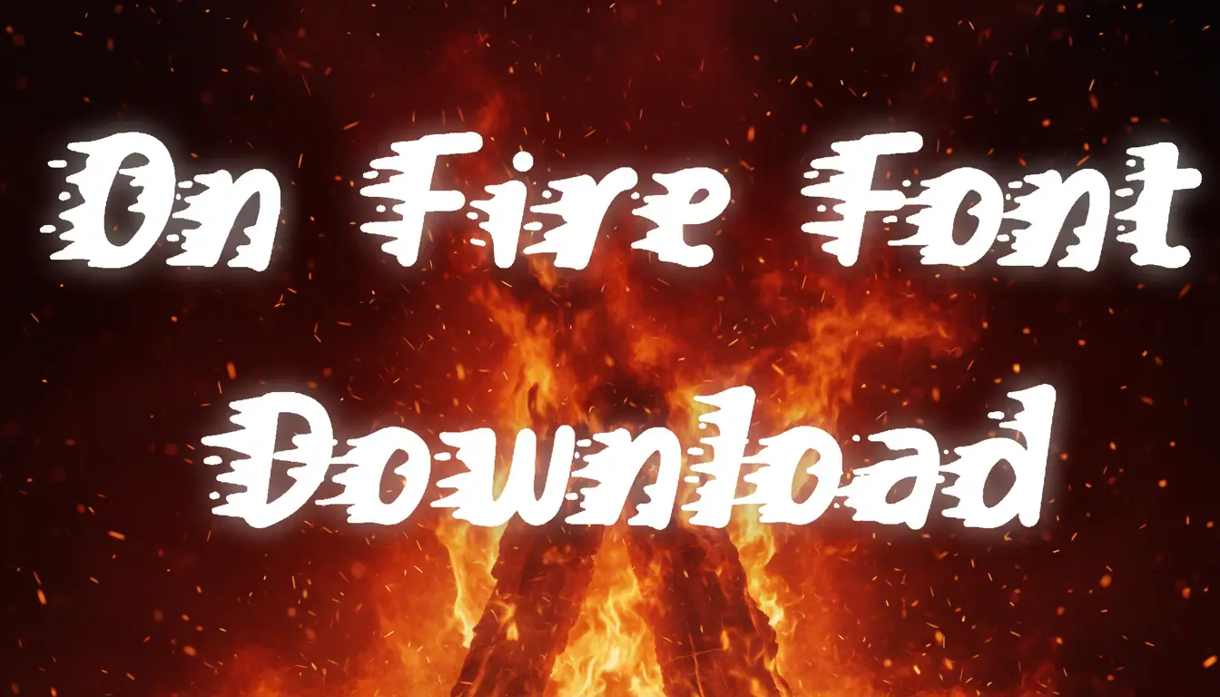 On Fire Font Download