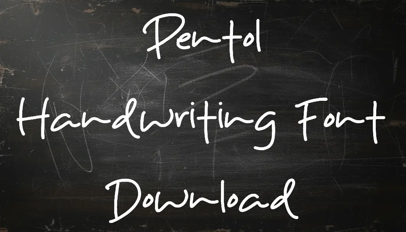 Pentol Handwriting Font Download