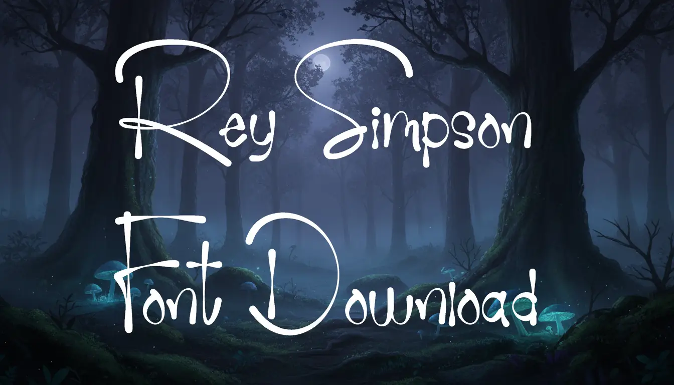 Rey Simpson Font Download