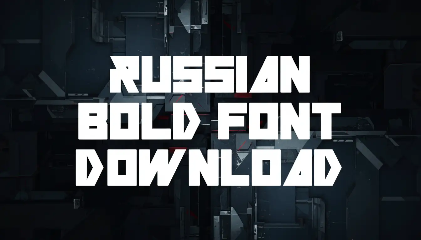Russian Bold Font Download