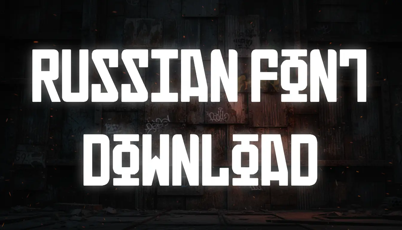 Russian Font Download