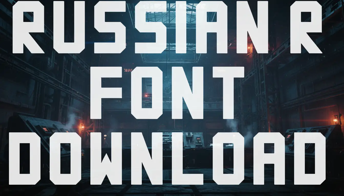 Russian R Font Download