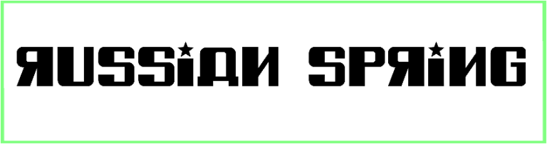 Russian Spring font free download