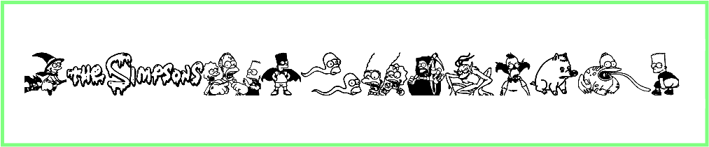 Simpsons Treehouse of Horror Font free download