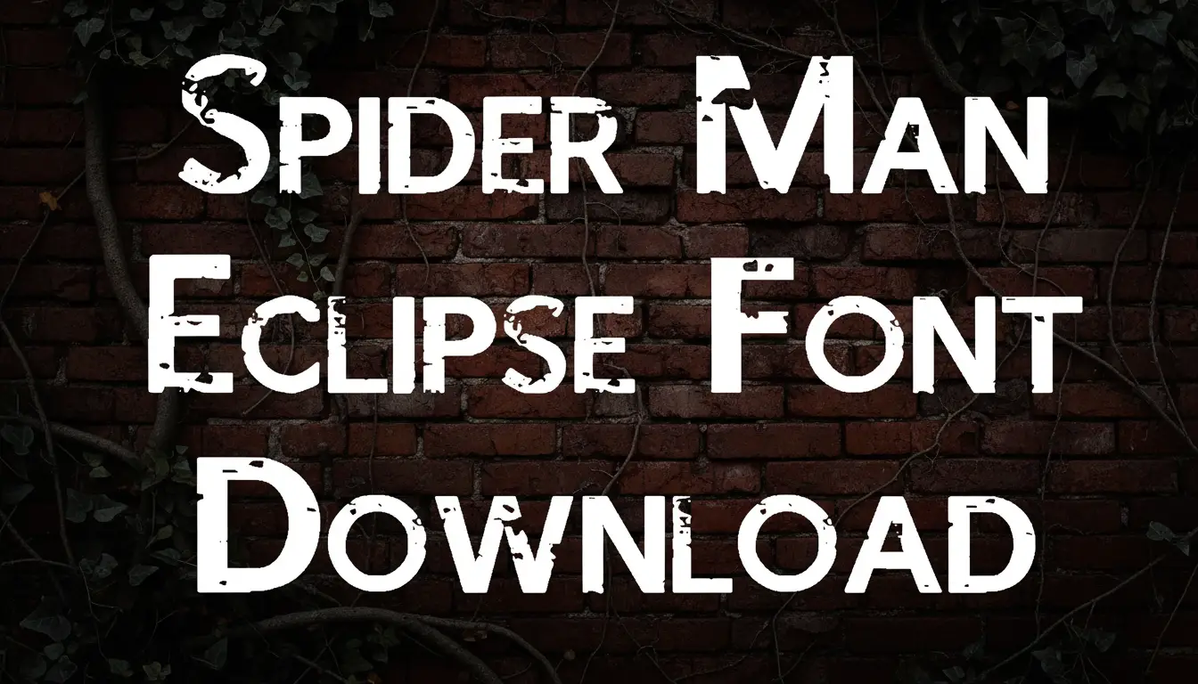 Spider Man Eclipse Font Download