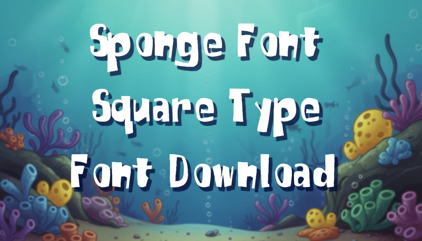Sponge Font Square Type Font Download