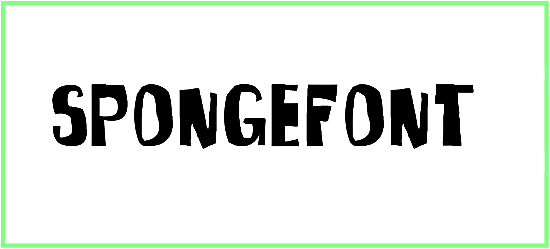 Sponge Font Square Type Font free download