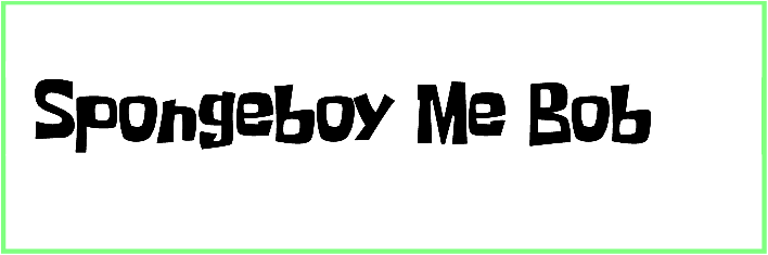 Spongeboy Me Bob Font free Download