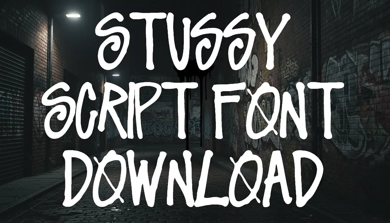 Stussy Script Font Download