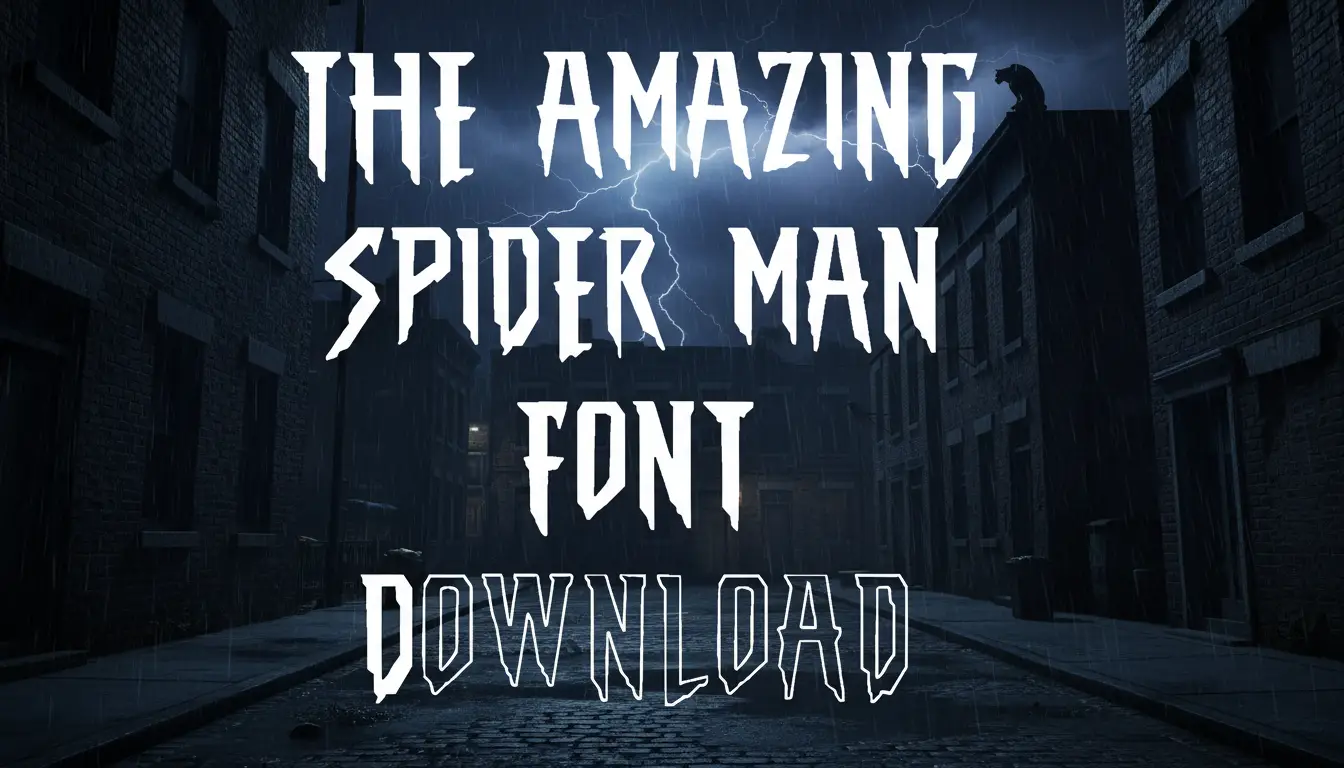 THE AMAZING SPIDER MAN FONT Download