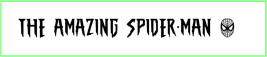 The Amazing Spider Man Font free Download