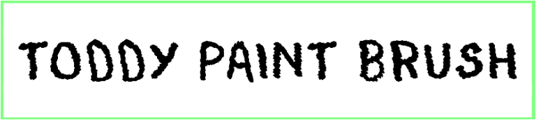 Toddy Paint Brush Font free download