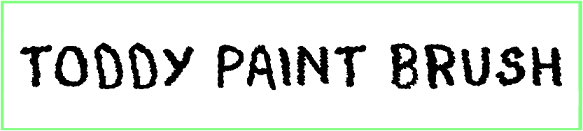 Toddy Paint Brush Font free download