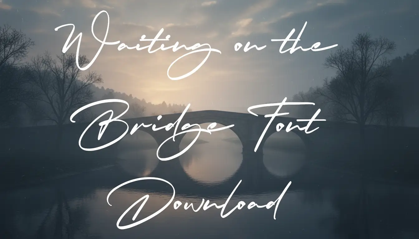 Waiting on the Bridge Font Download