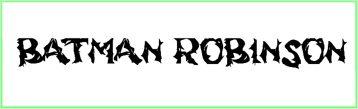 Batman Robinson Font free download