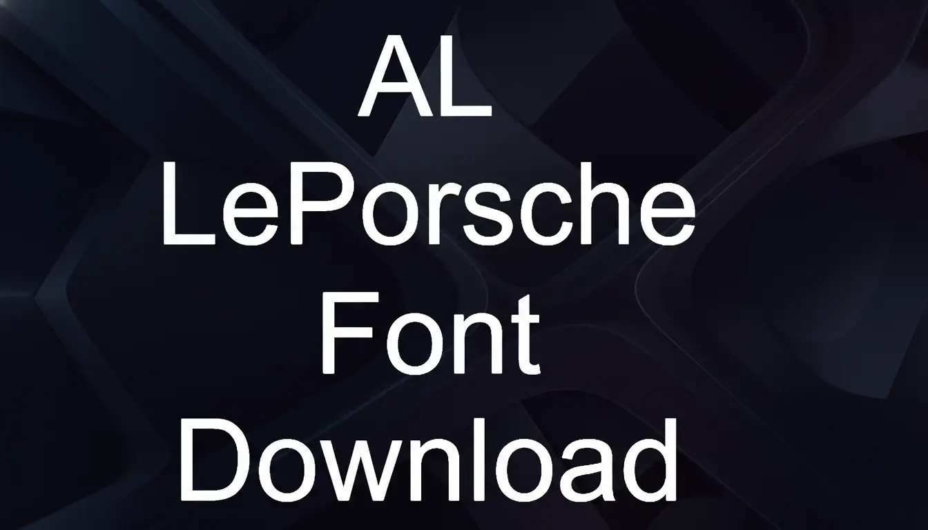AL LePorsche Font Download