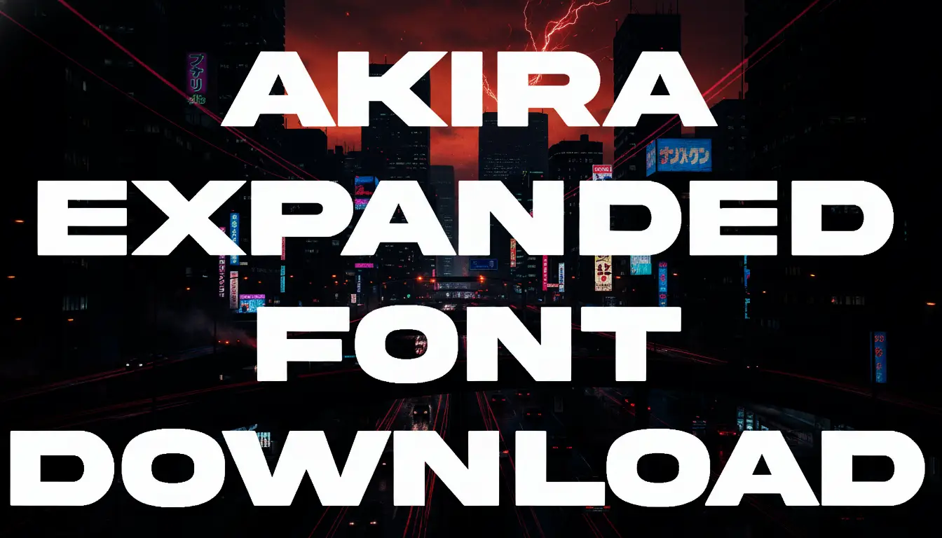Akira Expanded Font Download