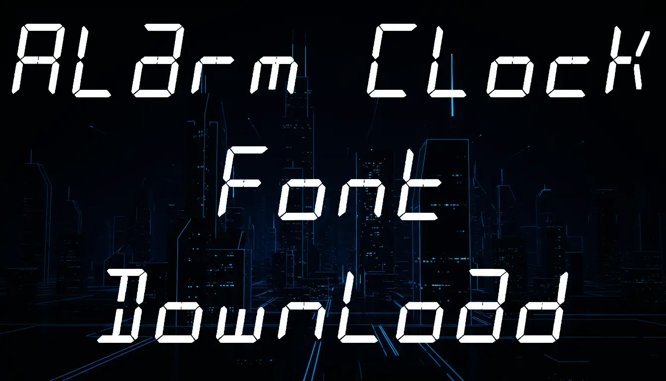 Alarm Clock Font Download