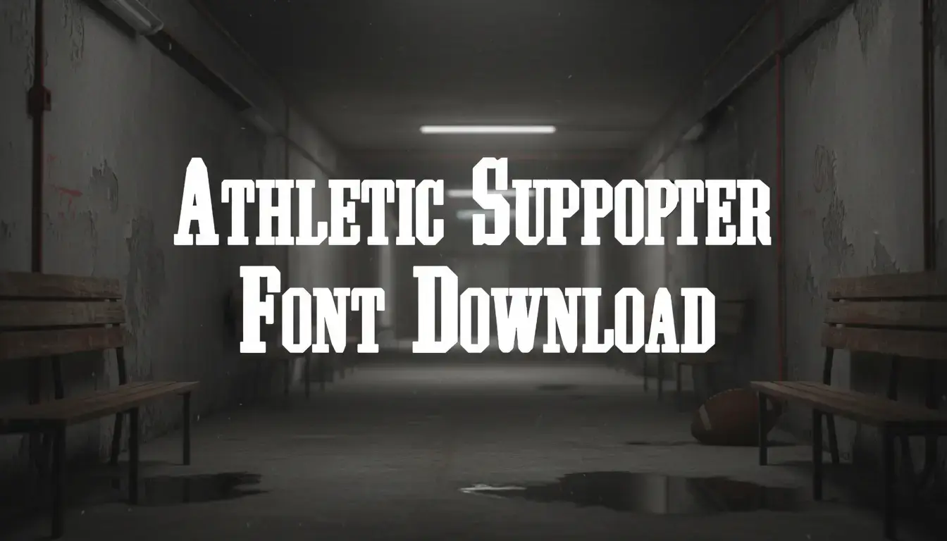 Athletic Supporter Font Download
