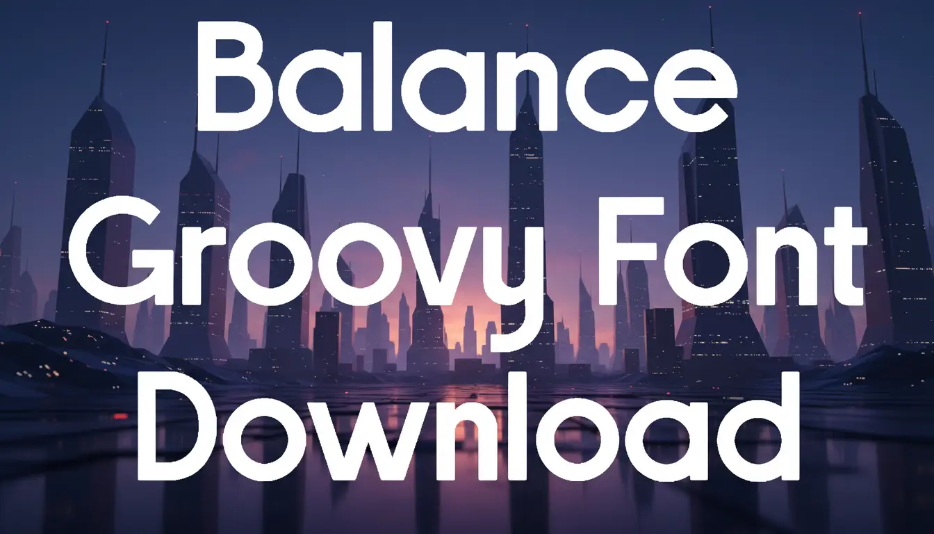 Balance Groovy Font Download
