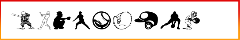 Baseball Icons Font free download