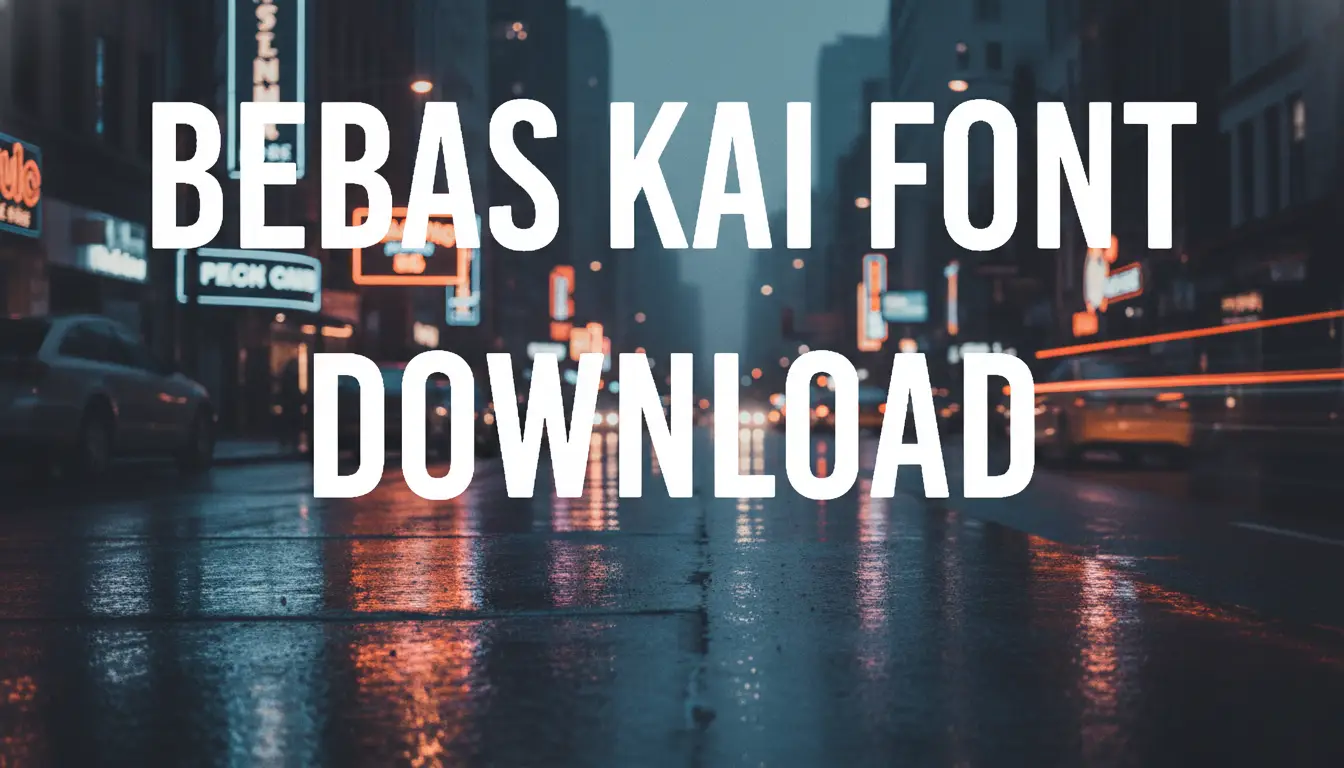 Bebas Kai Font Download
