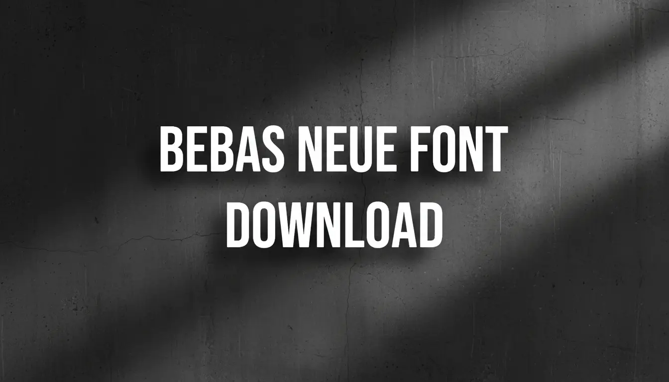 Bebas Neue Font Download