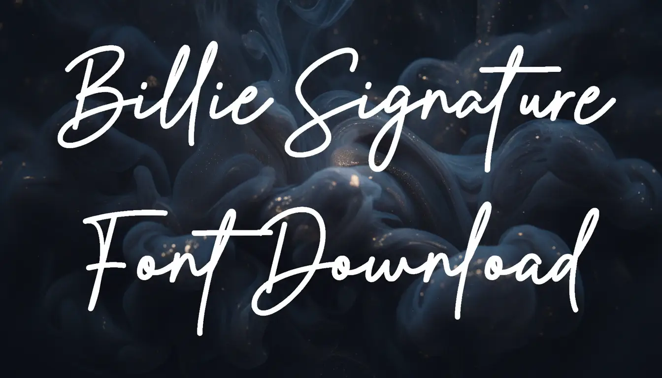 Billie Signature Font Download