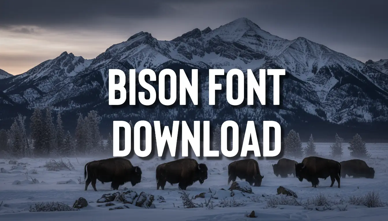 Bison Font Download
