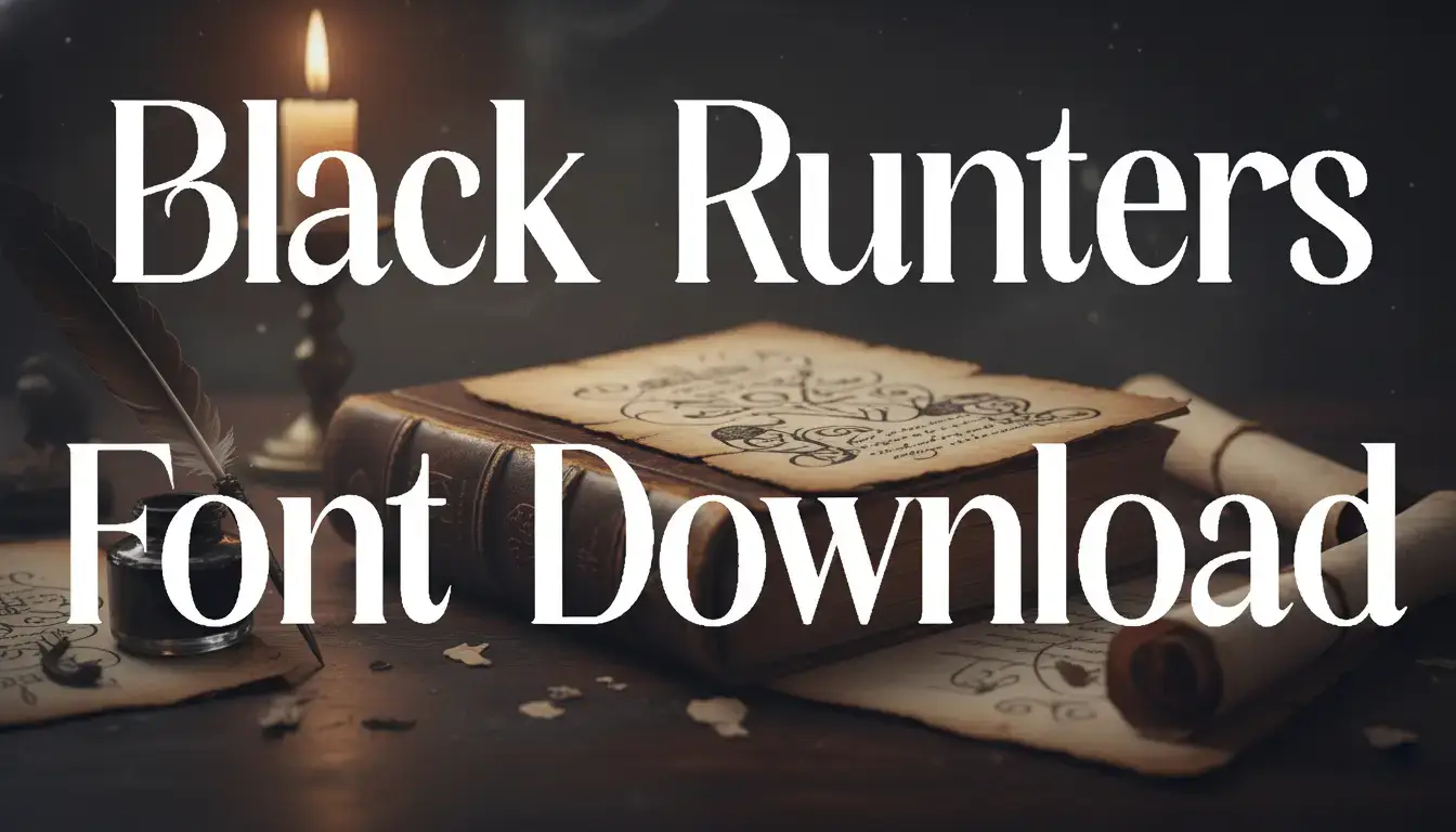 Black Runters Font Download
