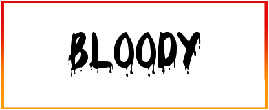 Bloody Font free Download