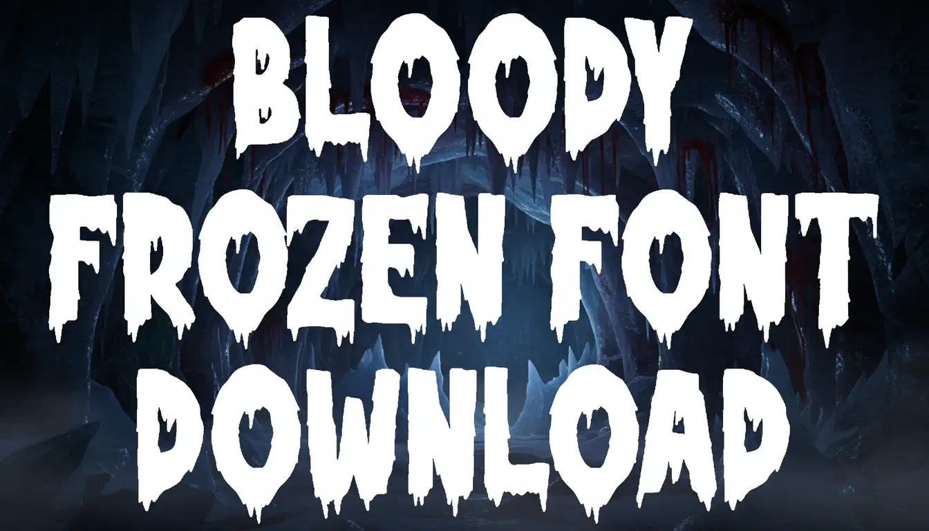 Bloody Frozen Font Download
