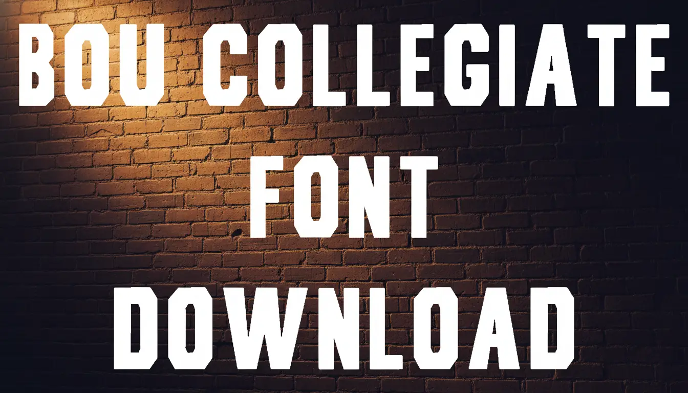 Bou Collegiate Font Download