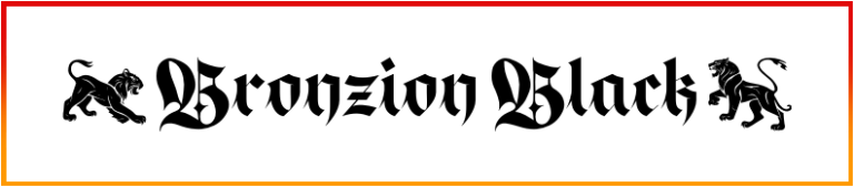 Bronzion Black Font free download