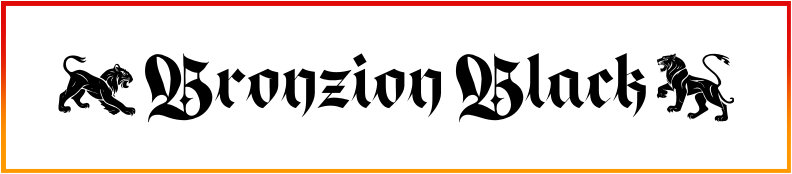 Bronzion Black Font free download