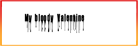 CF My Bloody Valentine Font free download
