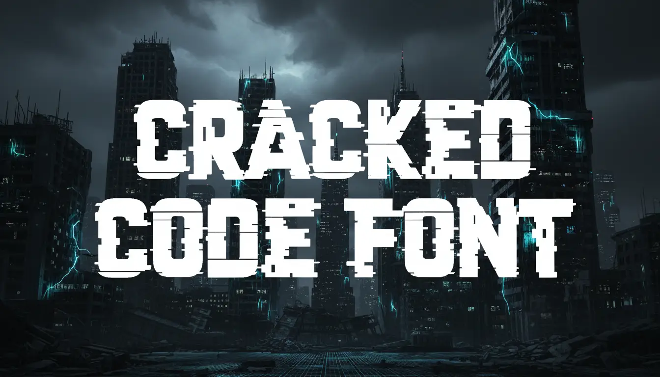 CRACKED CODE FONT