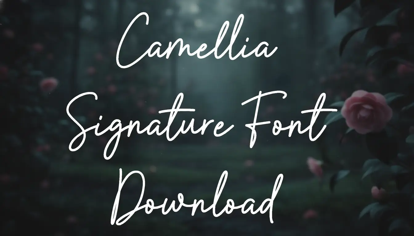 Camellia Signature Font Download