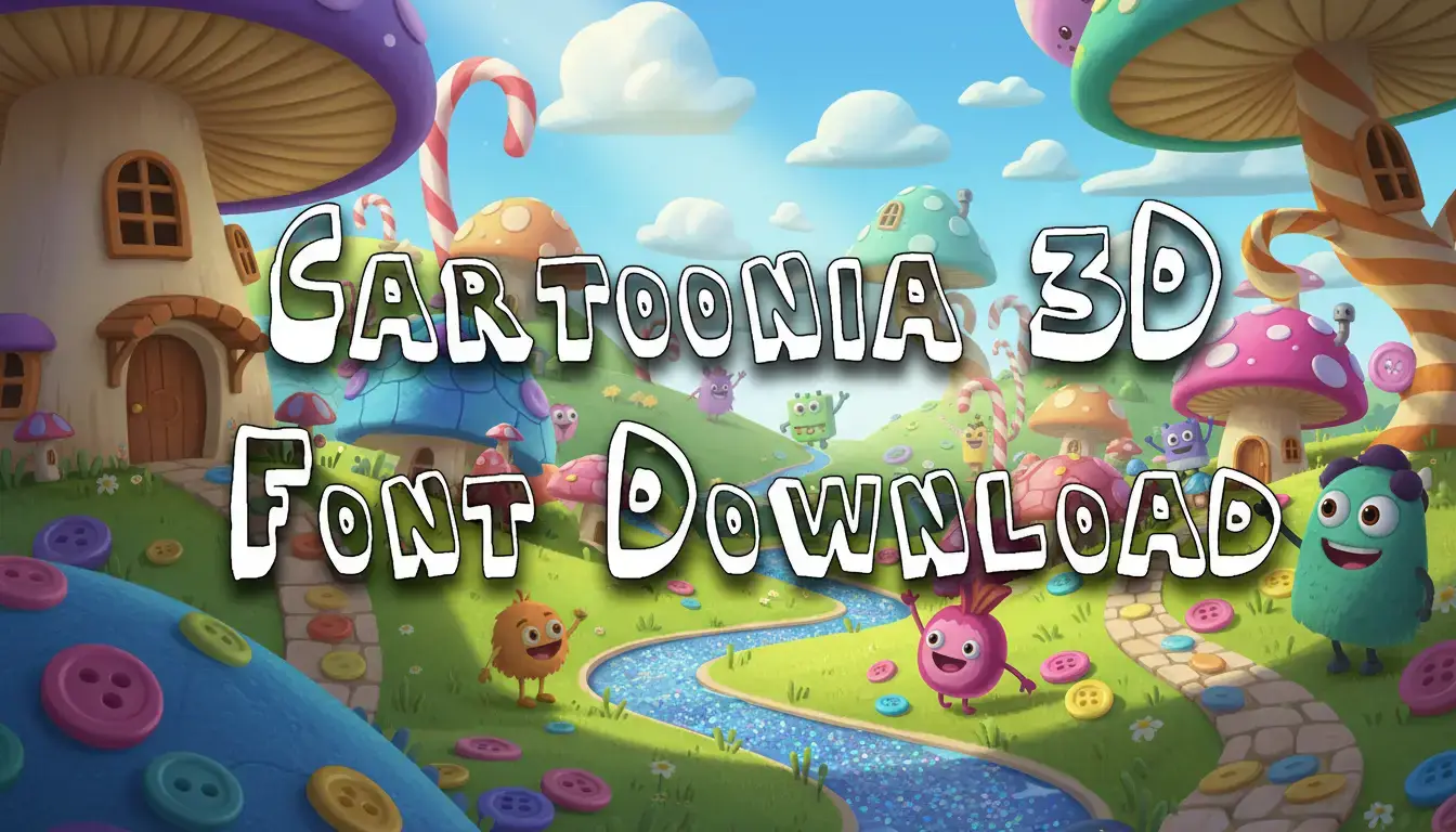 Cartoonia 3D Font Download