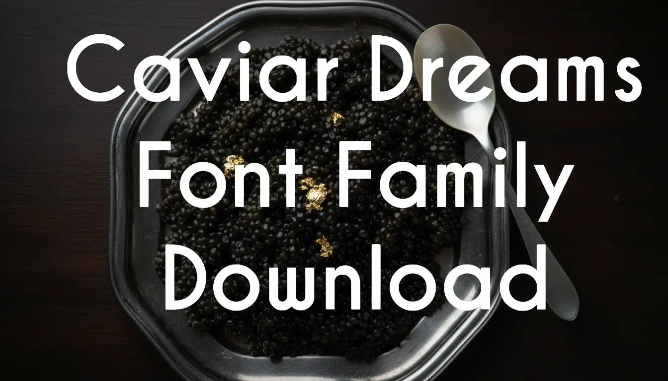 Caviar Dreams Font Family Download