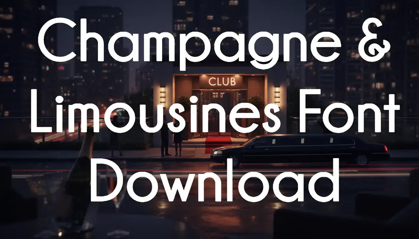 Champagne & Limousines Font Download
