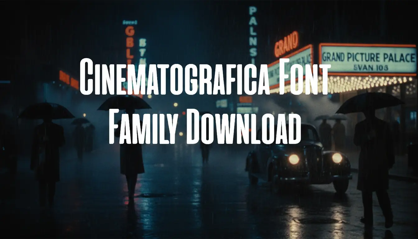 Cinematografica Font Family Download