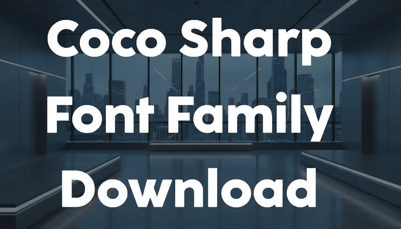 Coco Sharp Font Family Download