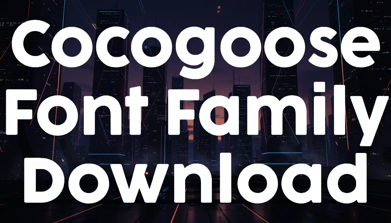 Cocogoose Font Family Download