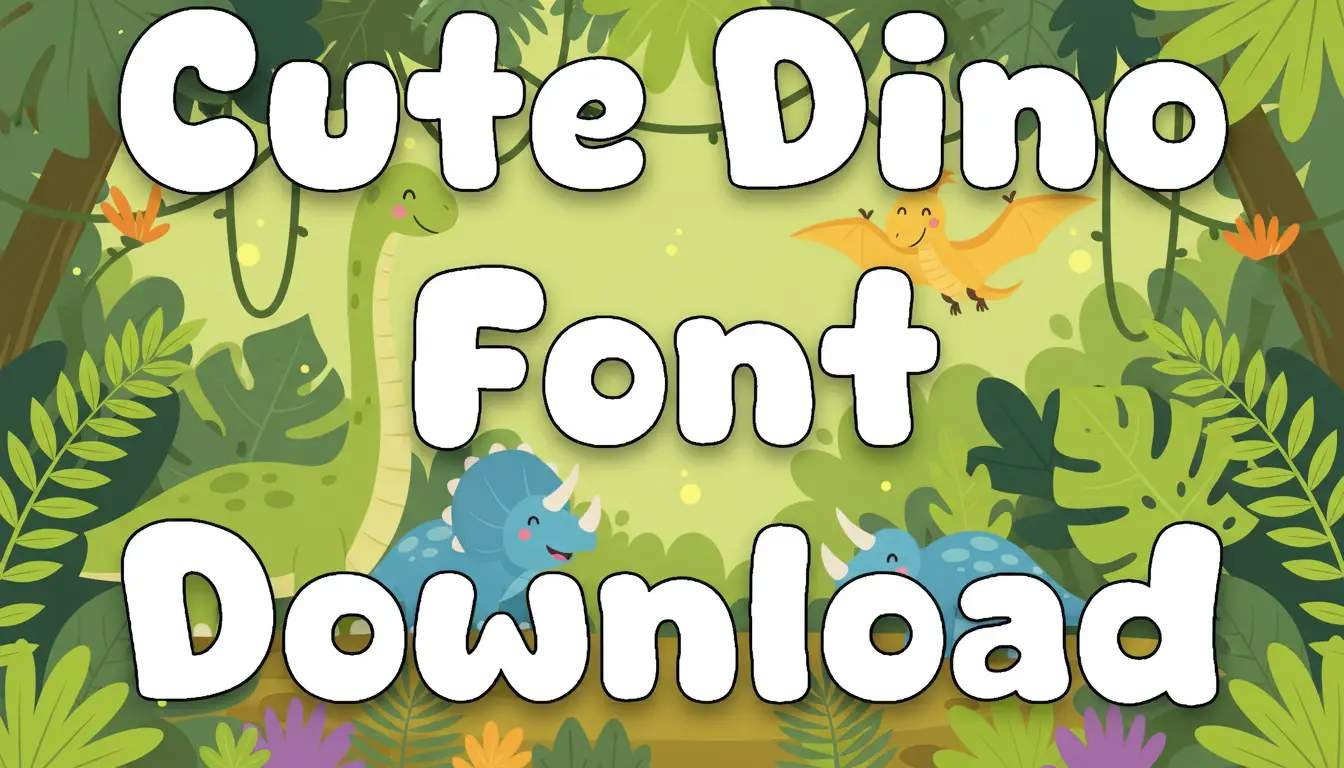 Cute Dino Font Download